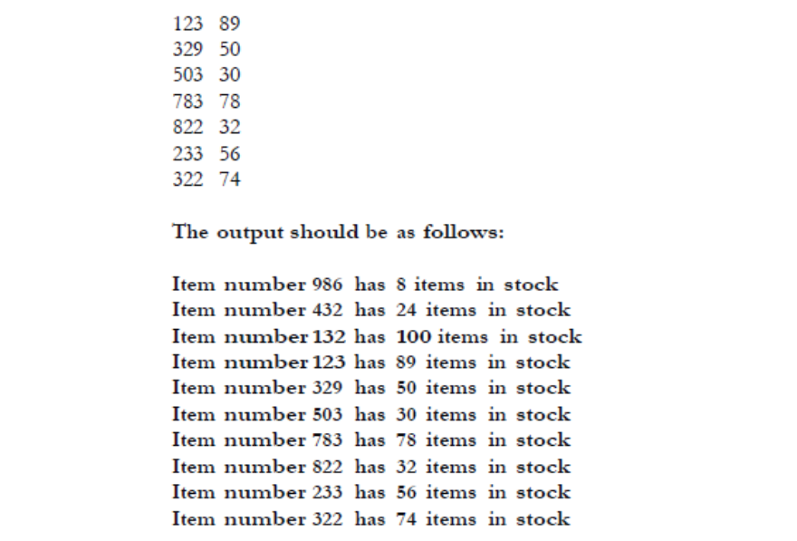 Inventory that has itemnNumber (which // contains the id number of a