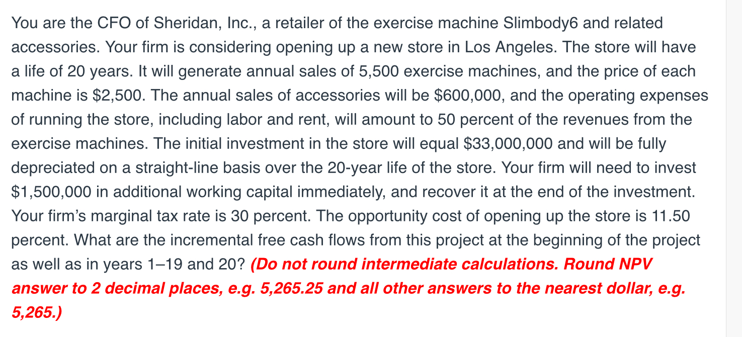 hello, please assist in answering this question. please include the NPV as