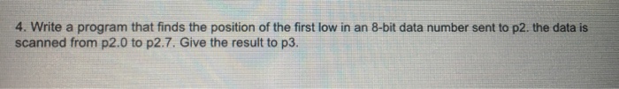  4. Write a program that finds the position of the first