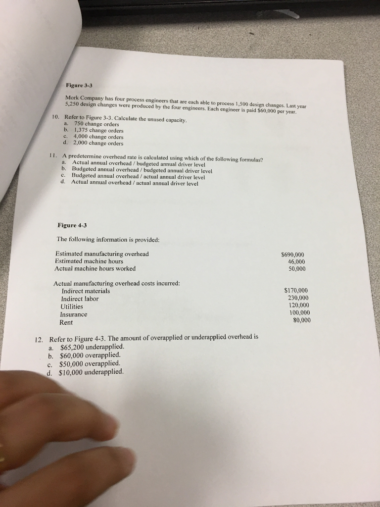 Mork Company has four process engineers that are each able to