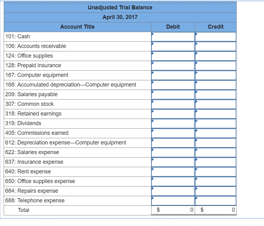 paid $400 cash for minor repairs to the company's computer. 30 The