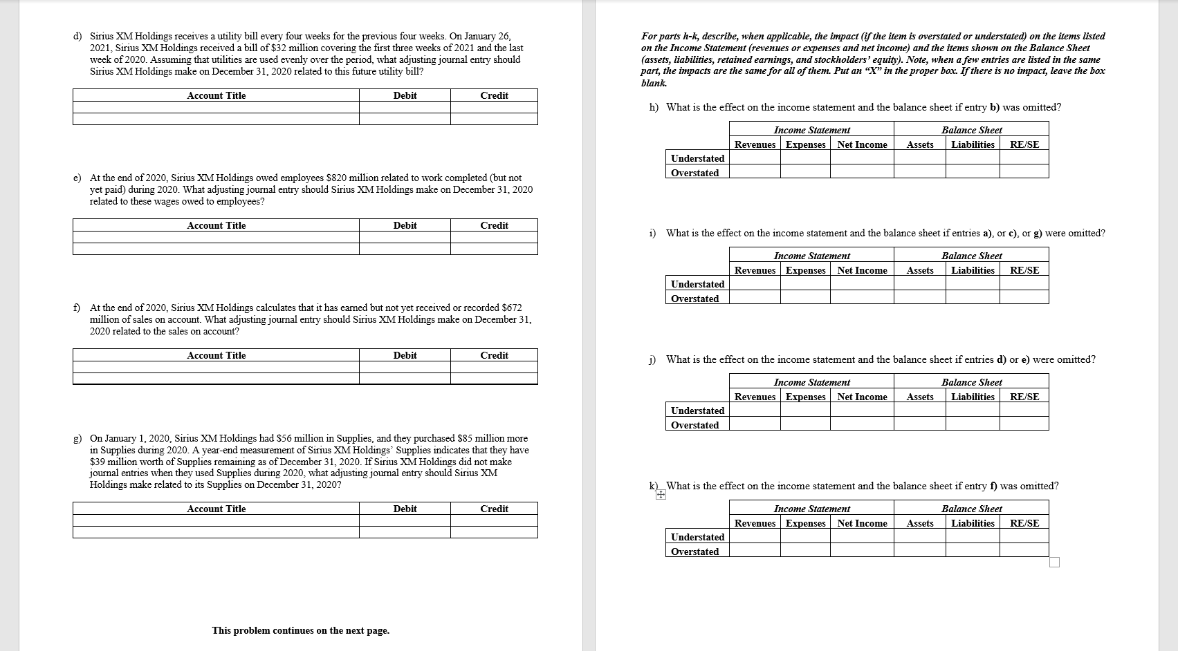 - our Sirius XM business and our Pandora business. Our Sirius XM