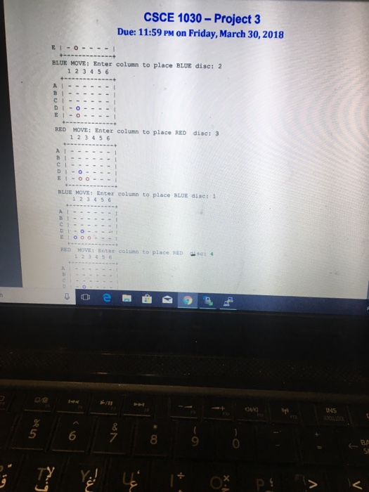 the number of rows varies between 4 and 6, inclusively, based on
