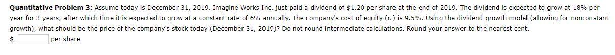 a constant rate of 2% per year. If investors require a 11%