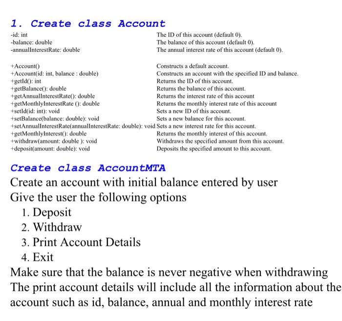 Help in Java: please include comments and output of the code after