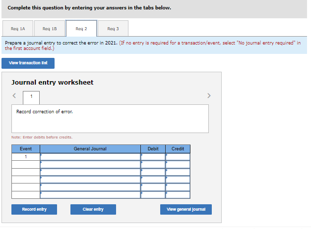 the FIFO cost method. Required: 1-a. Determine the effect of 2019 errors