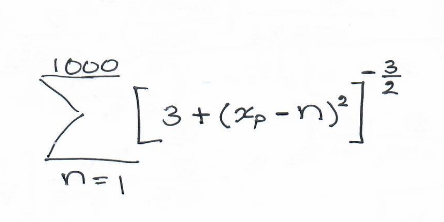 Write a simple code in MATLAB to execute the formula shown below