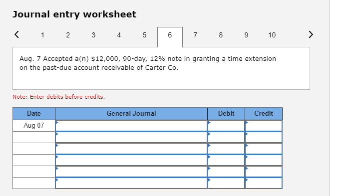 a $14,400, 60-day, 8% note in granting Hao Lee a time extension