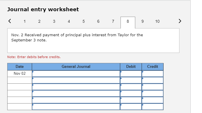 the accrued interest on the Lee note. Year 2 Feb. 14 Received
