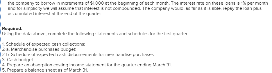 LO8-10] Hillyard Company, an office supplies specialty store, prepares its master budget