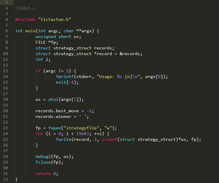 representing the move number and loops over all possible boards. When it