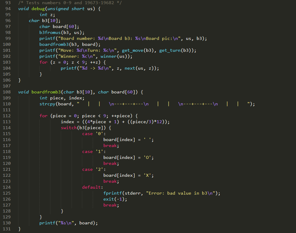 or 'O'), it should set the "winner" value in the strategy_struct variable