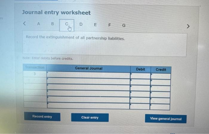 "No journal entry required" in the first account field. Journal entry worksheet