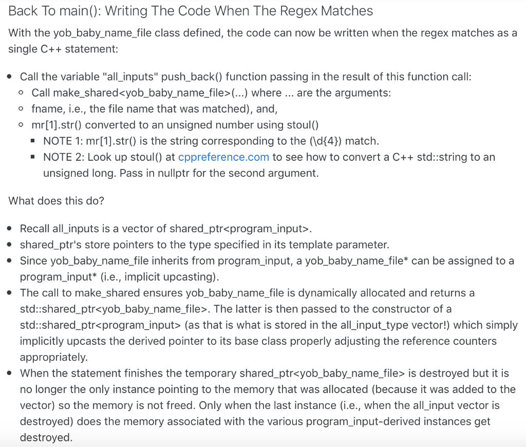 std::make_shared and std::shared_ptr #include #include // for C's strcmp (see below) #include