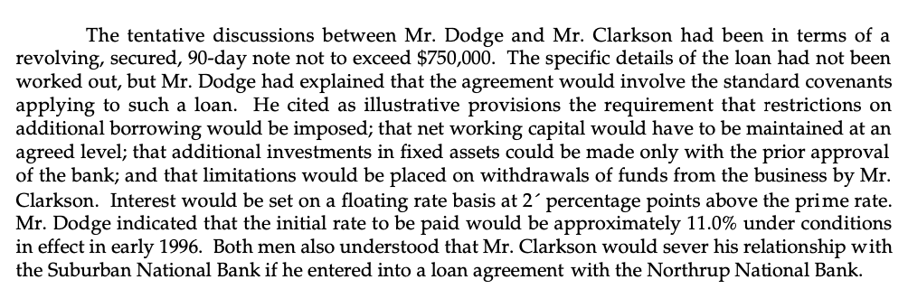 whether the financial strength of Clarkson improved or deteriorated. A. Financial ratio