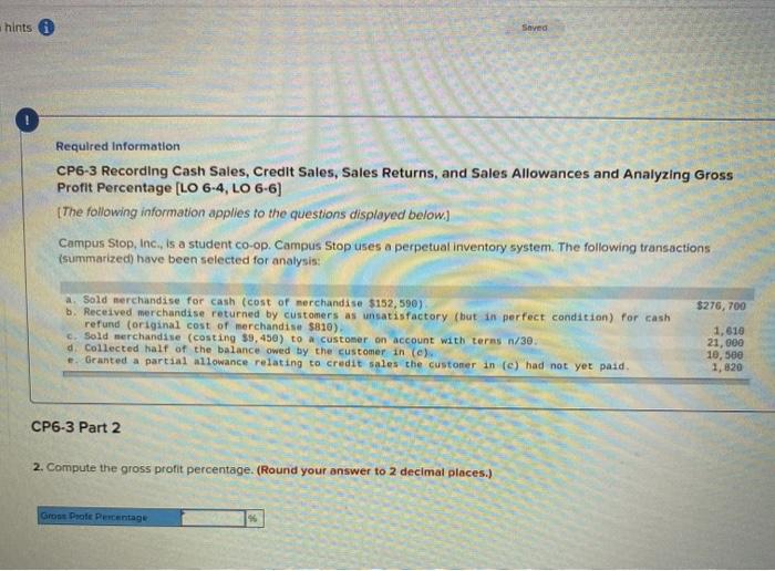 CP6-3 Recording Cash Sales, Credit Sales, Sales Returns, and Sales Allowances and