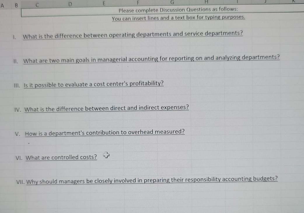  I need help please A B E Please complete Discussion Questions