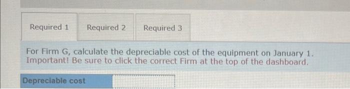 the depreciable cost of the equipment on January 1 . Important! Be