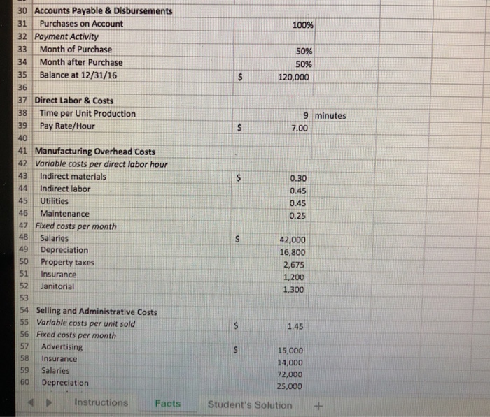 tab of this workbook. For the first quarter of 2017, do the