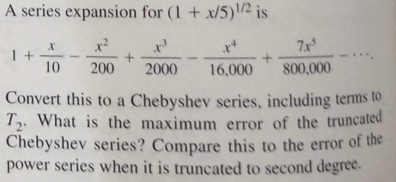 of the same degree for f(x) = el. Do it again for