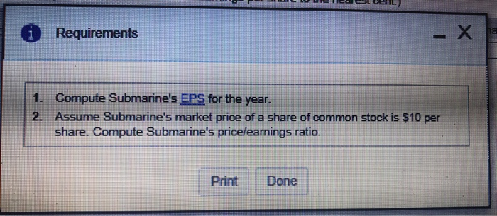 Corp, eamed net income of $191,250 and paid the minimum dividend to