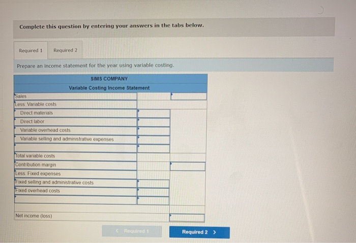 P2 Sims Company, a manufacturer of tablet computers, began operations on January