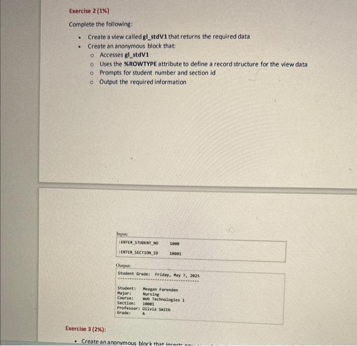 Apex Exercise 1 (1N) A. Create an ananymous block that returns the
