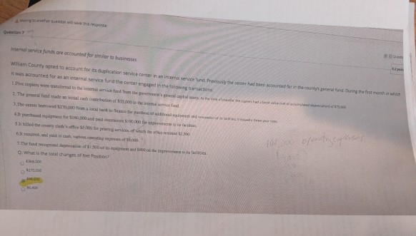 to be Q. What s tages of t Pau servicefunds or accounted