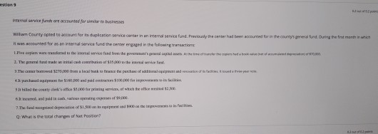 for similar to business wam County opted to account for its duplication