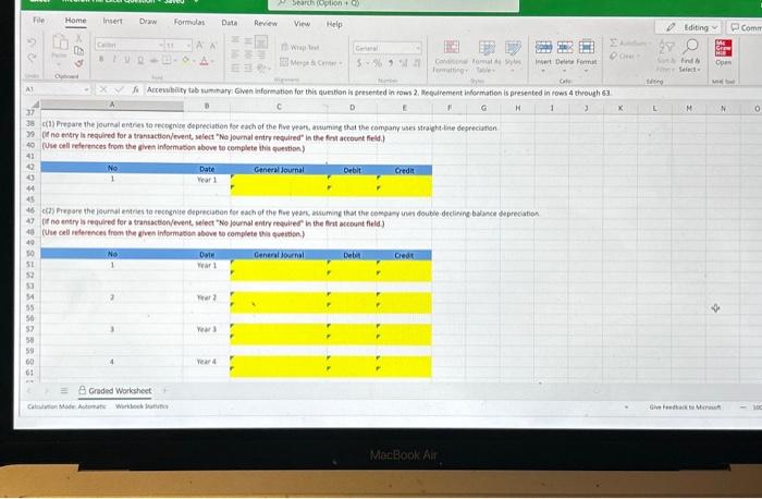 10 12 McGraw Hill Excel Question - Saved 13 Home Paste 15