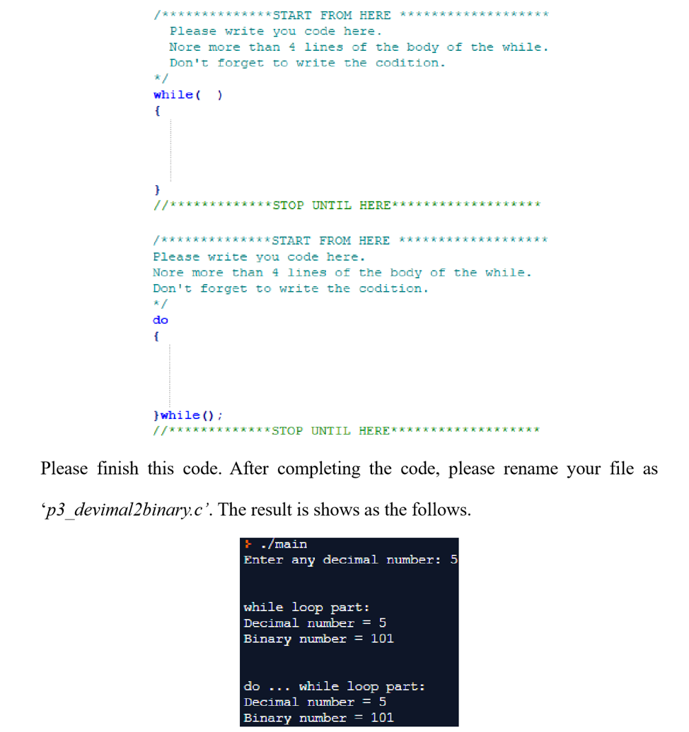 Problem 3 pyramid: 50 points while dowhile Write a program in C