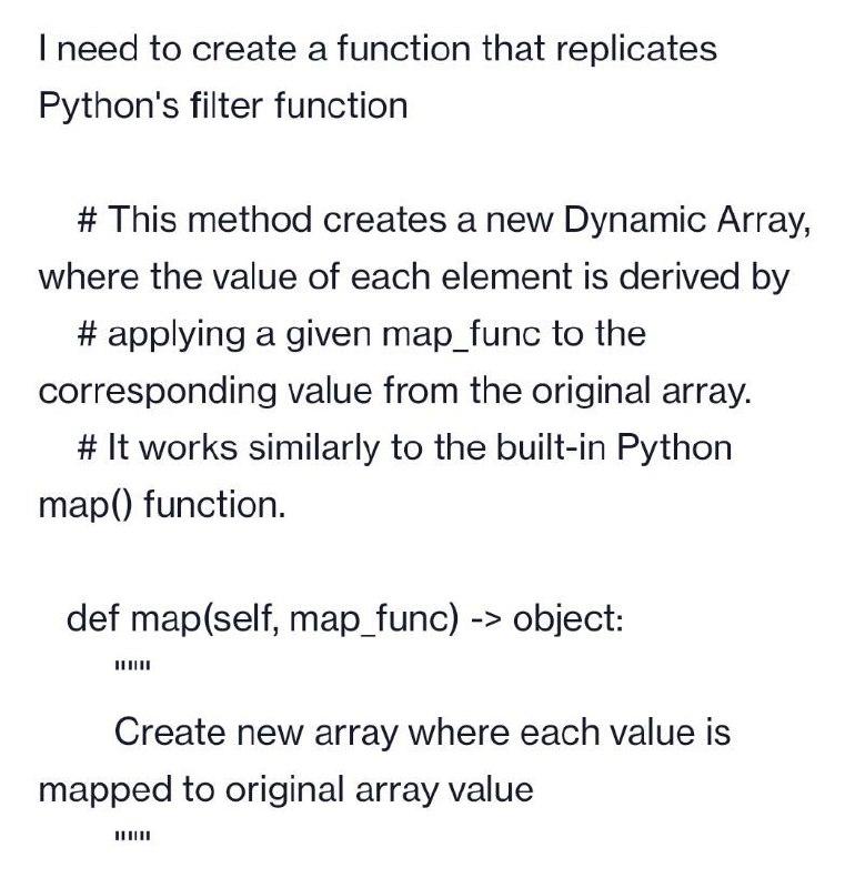 I need to create a function that replicates Python's filter function #