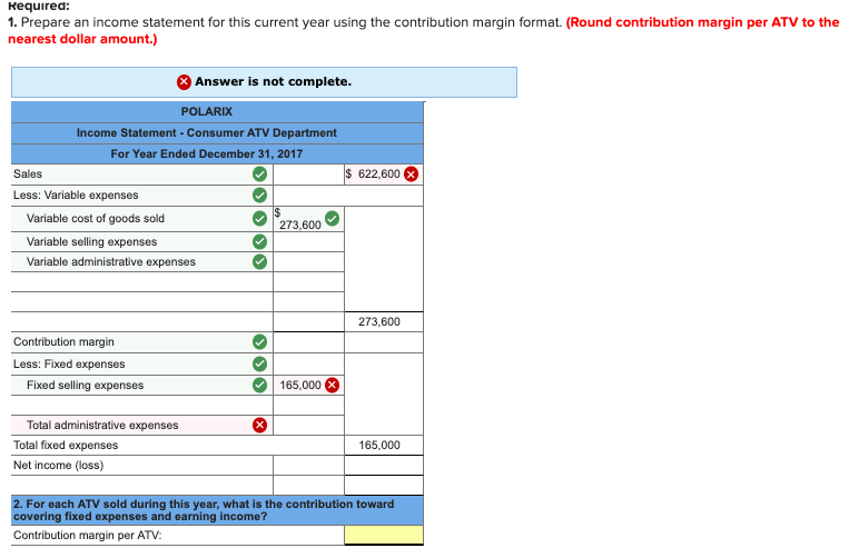 a retailer of ATVs (all-terrain vehicles) and accessories. An income statement for