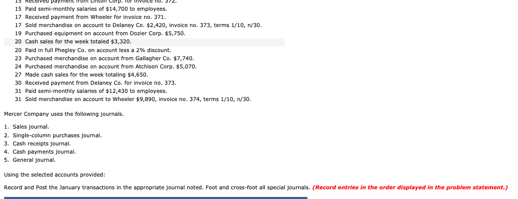 from the chart of accounts of Ivanhoe Company are shown below. 101