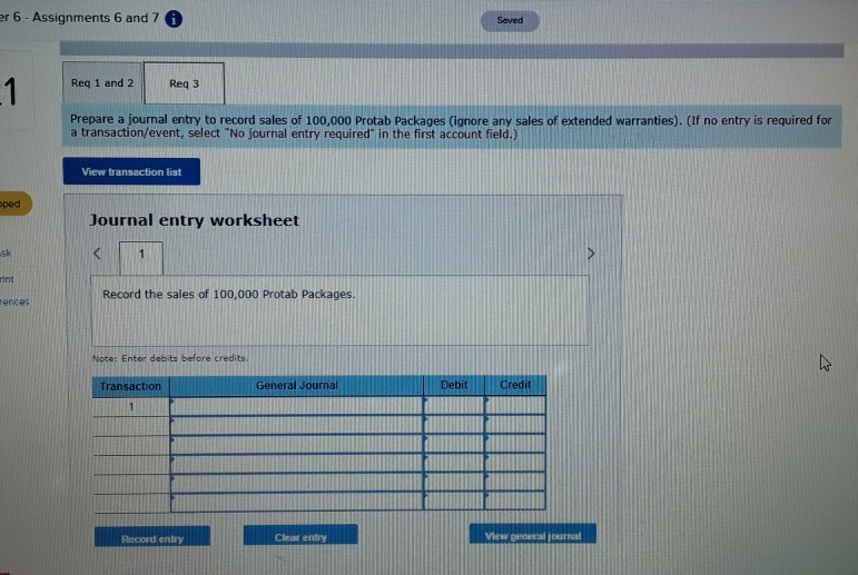 the following: One Protab computer A 6-month limited warranty. This warranty guarantees