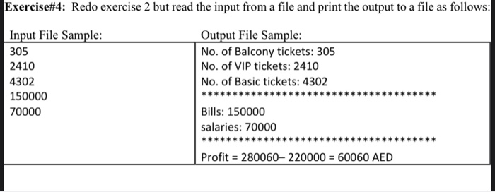  Algorithms and proplem solving java program Exercise#4: Redo exercise 2 but