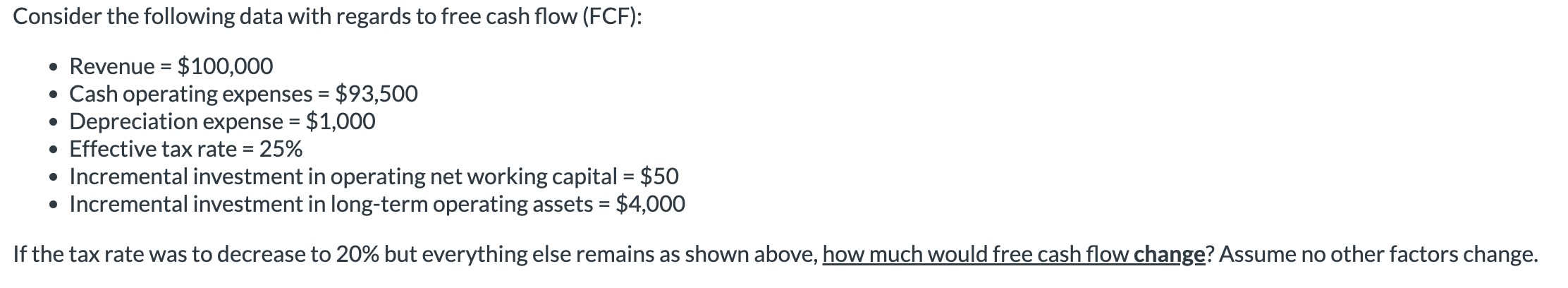  Is this question answer is 275 or -275? Operating Income 5,500