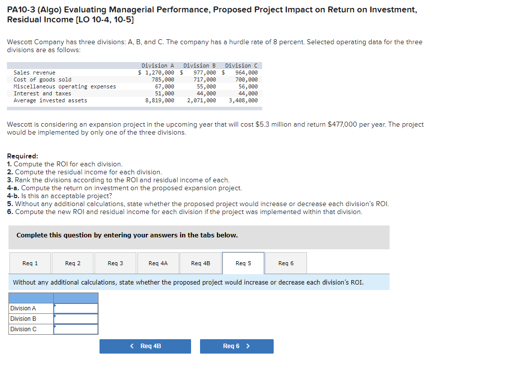 assets Division A Division B Division c $ 1,270,000 $ 977,000 $