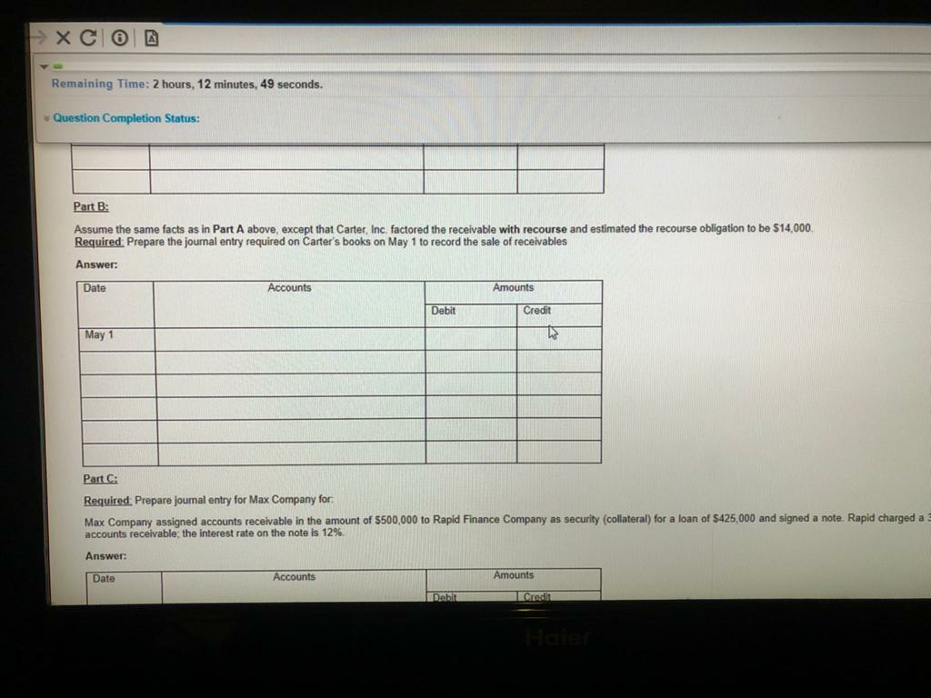 Carter, Inc factored $800,000 of accounts receivable with Fax Finance on a