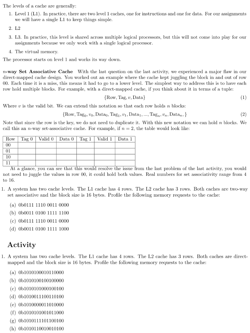  In the previous activity we learned how to use a single