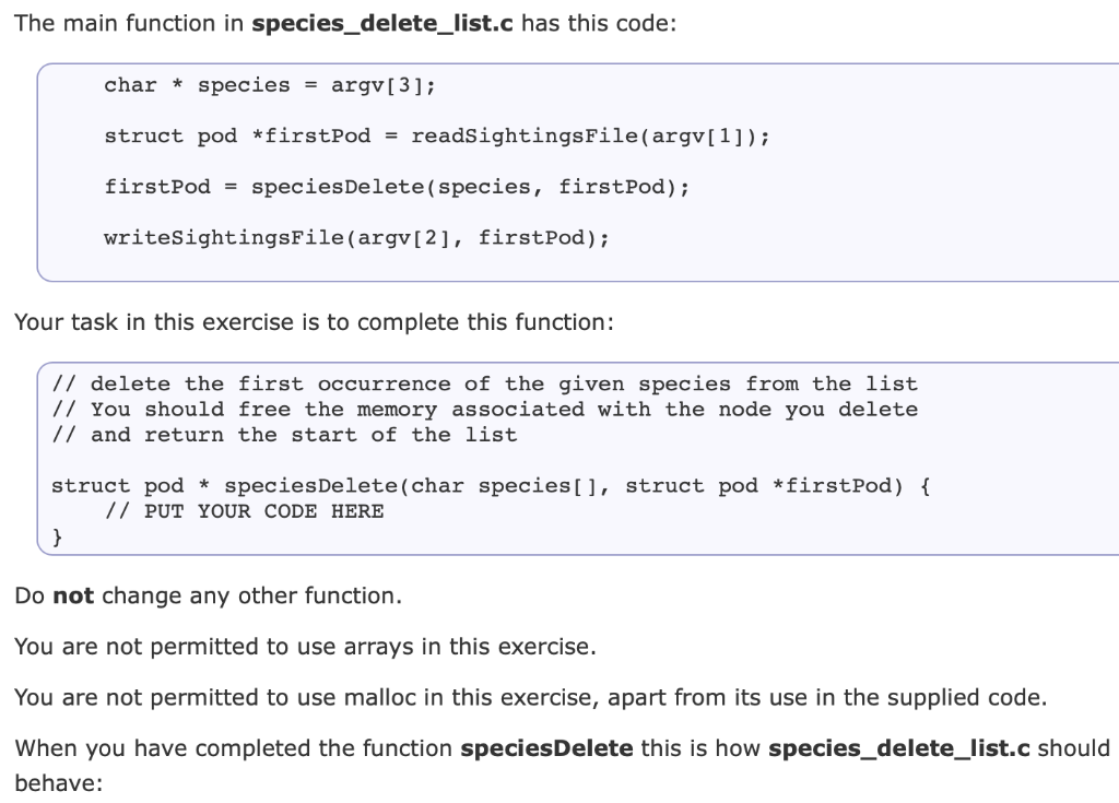  #include #include #include #define MAX_SPECIES_NAME_LENGTH 4096 // a struct to represent