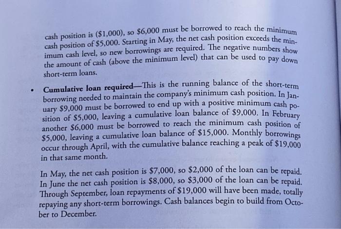 your calculations in the table cells. You may add information such as