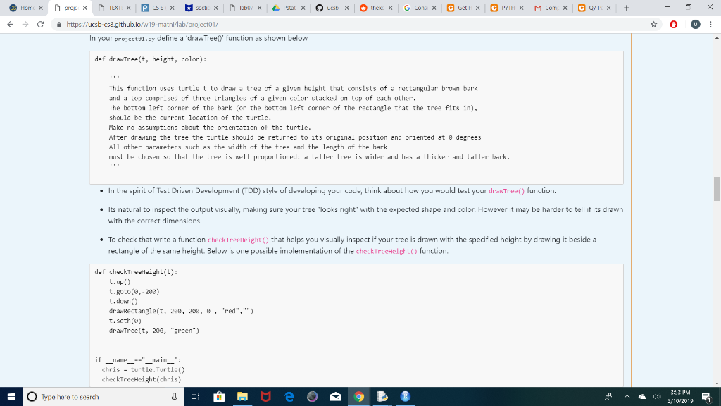 takes parameters that specify the size, pen color, and fill color of