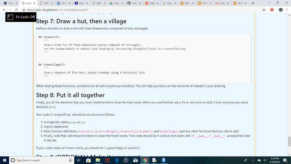 idea in this assignment is that students create an interesting composition (aka