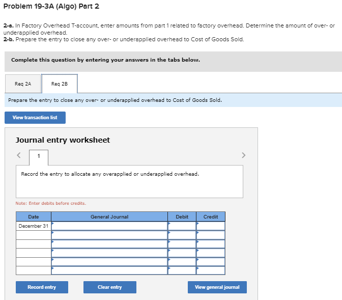 and 404 are the only jobs in process at year-end. The predetermined