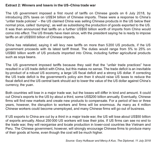 this exchange rate change on Chinas balance of trade in goods. 1
