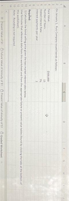 continue your assignment, please save your Excel questic Bond Pricing 2, Using