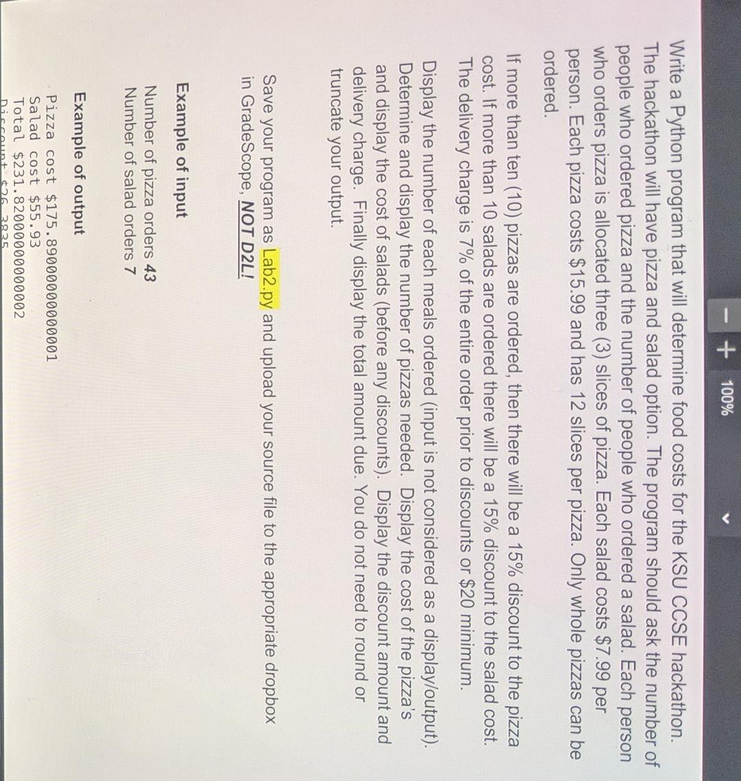  in python, I was able to do it but some of