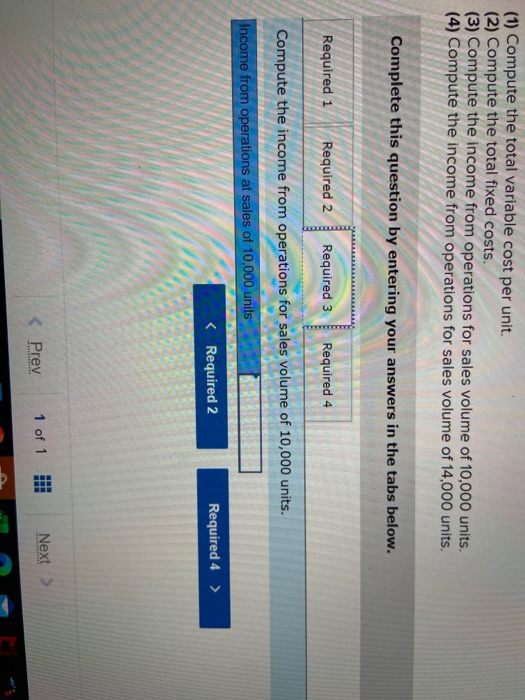 * $214 per unit) Cost of goods sold Direct materials Direct labor