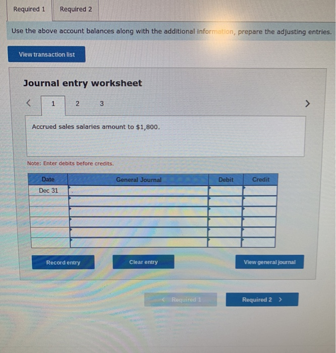 of the temporary accounts from the December 31, 2018, unadjusted trial balance